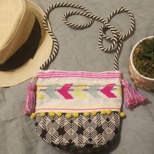 America and Beyond Jacquard Cross Body Bag